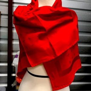 Ferrari Red silk scarf